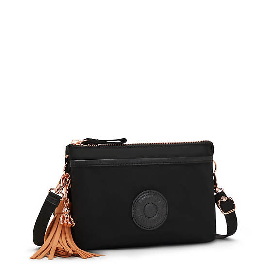 Kipling Riri Crossbody Táska Rózsaszín Fekete | HU 1222BE